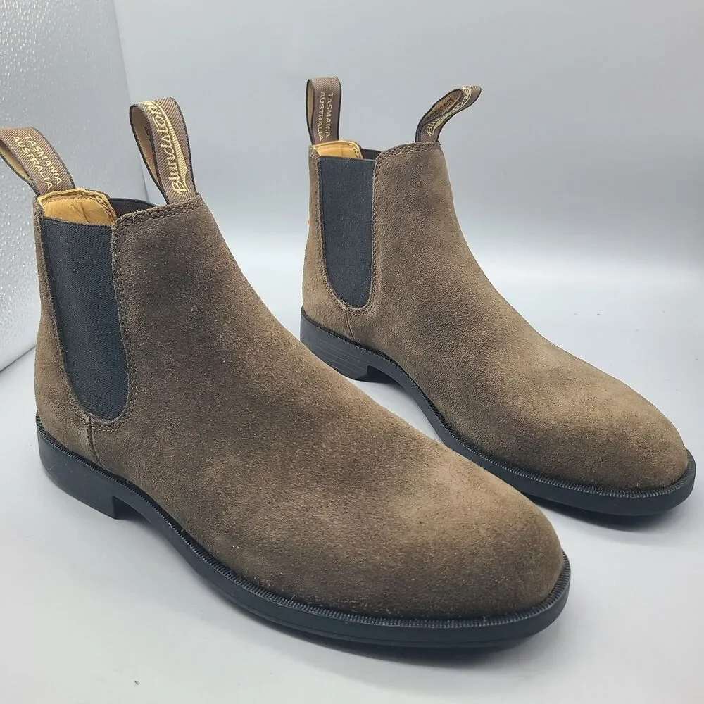 Blundstone boots 2391 Chelsea Boots Brown suede pull-on Size US Men 8.5 NEW